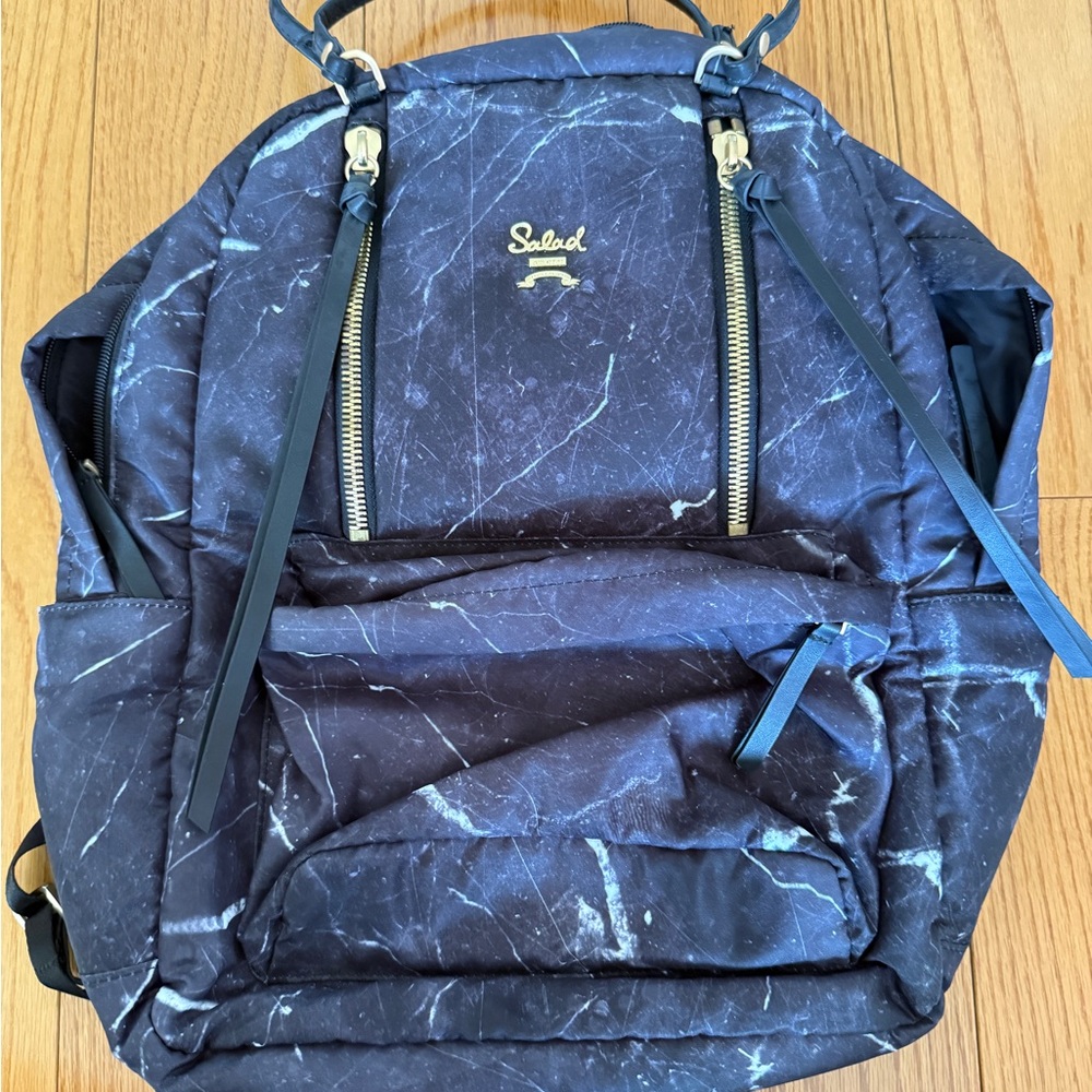 Salad Marble Print Backpack – Sleek & Like New